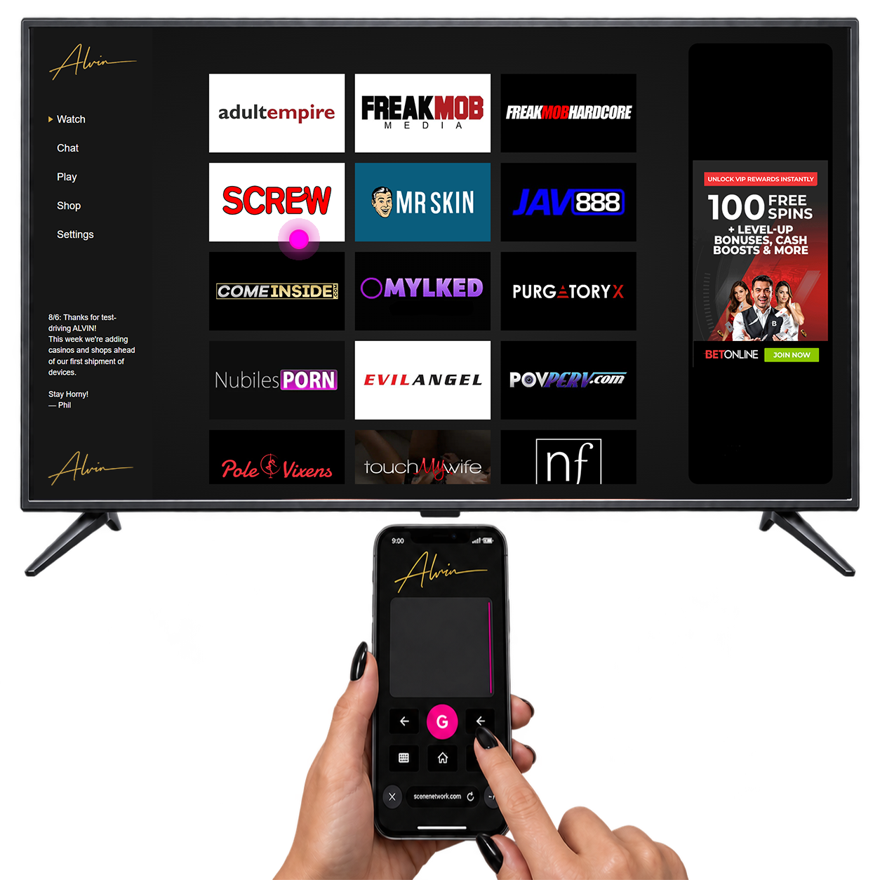The ALVIN television interface